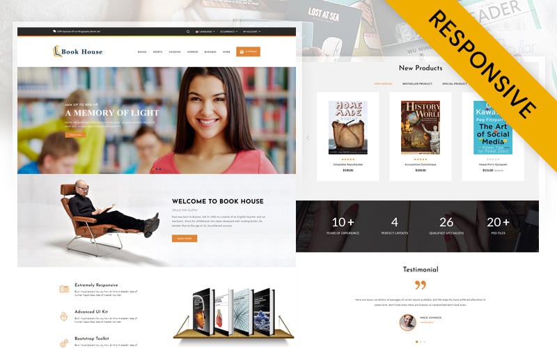 Book House OpenCart Template